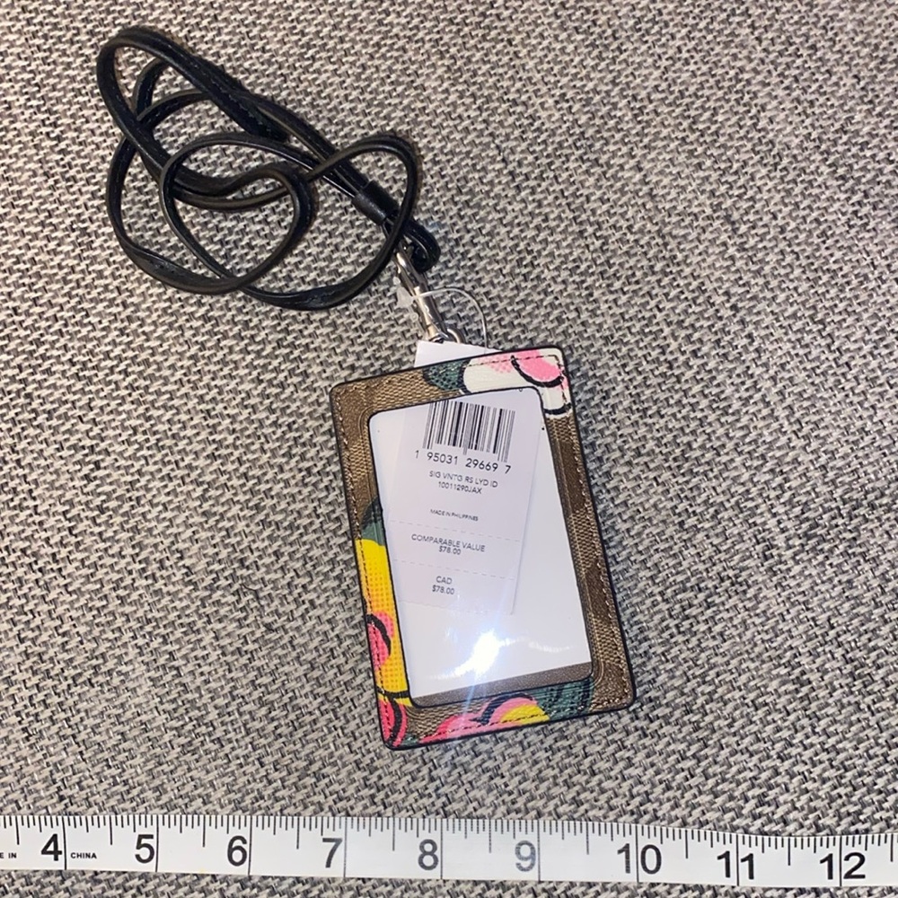 Coach bag tag
